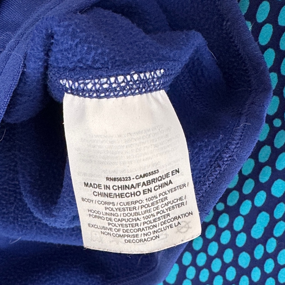 Nike Navy and Teal 'Just Do It' Hoodie - Picture 5 of 9